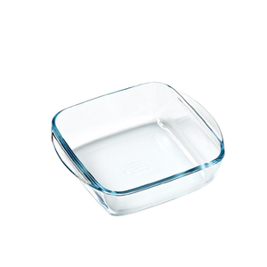 Square base glass storage box - compatible air fryer