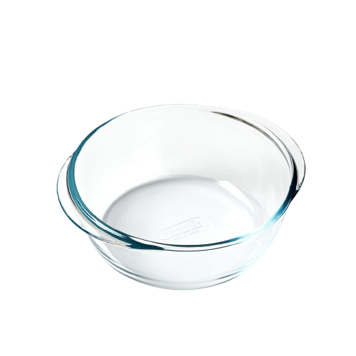 Round glass casserole dish - compatible air fryer