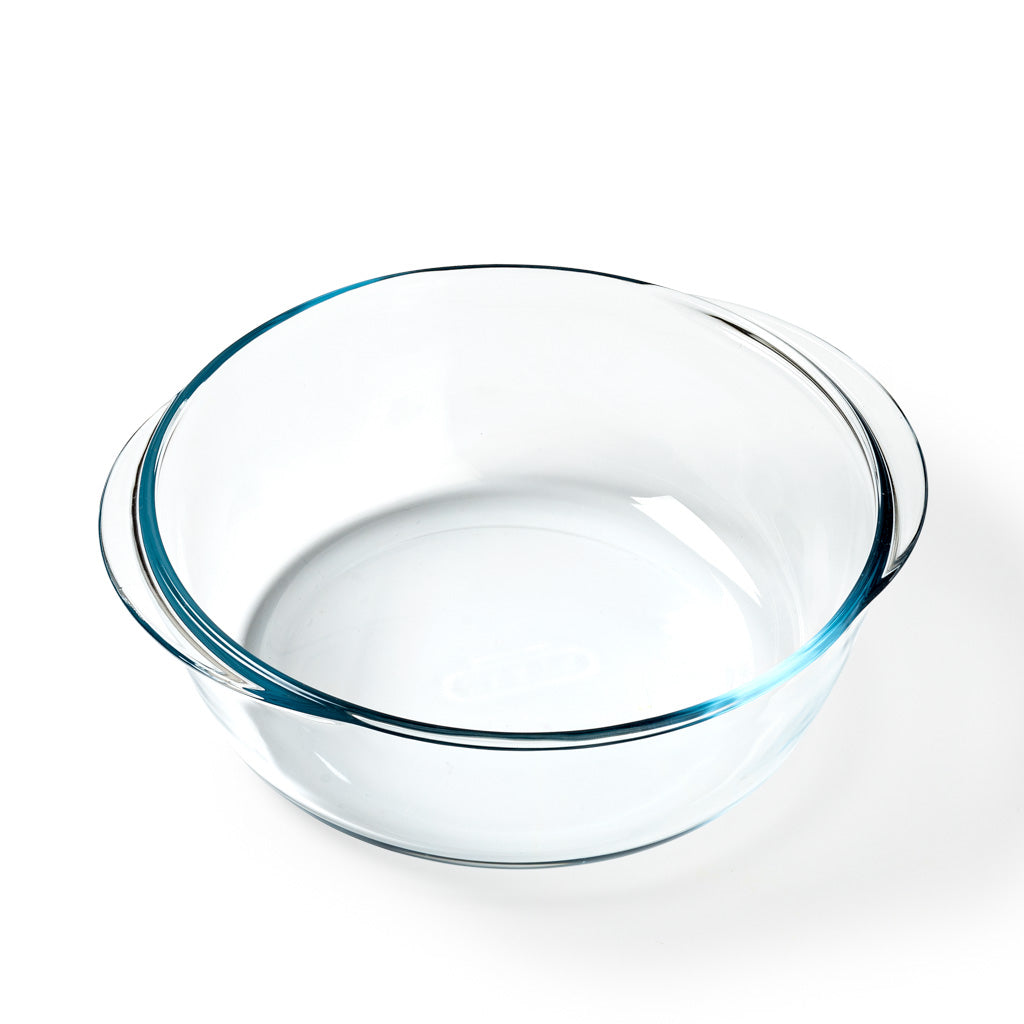 Round glass casserole dish - compatible air fryer