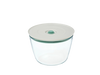 A round, Cook&Save vacuum glass food storage dish with a clear lid.