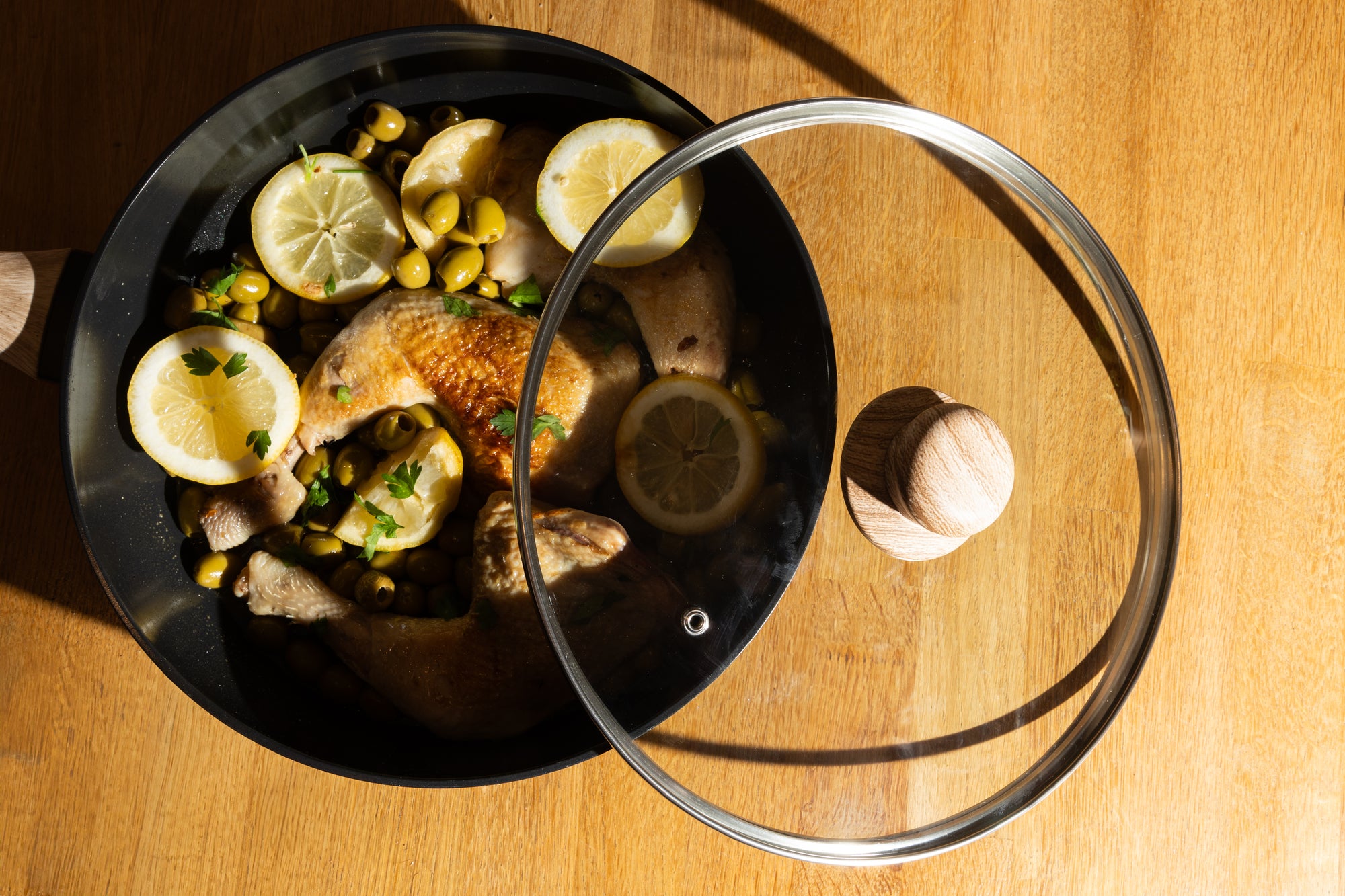 Deep frying pan with lid Cook&Care