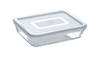 Cook & Freeze - Rectangular glass dish with special freezer lid compatible air fryer