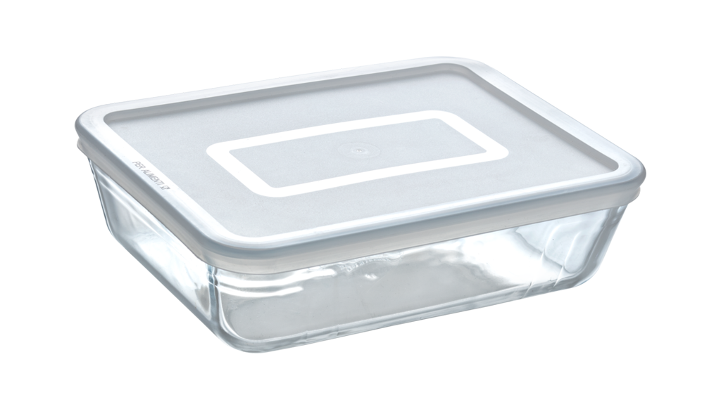 Cook & Freeze - Rectangular glass dish with special freezer lid compatible air fryer
