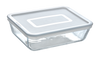 Cook & Freeze - Rectangular glass dish with special freezer lid compatible air fryer