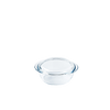 Multi-purpose round glass casserole dish - 4 IN 1 range