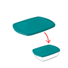 Cook&Store - Peacock green rectangular replacement lid
