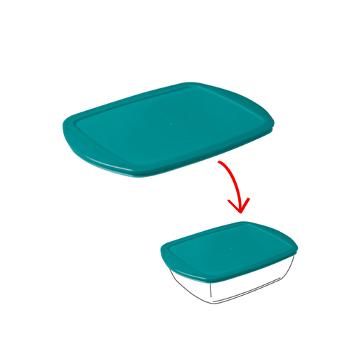 Cook&Store - Peacock green rectangular replacement lid