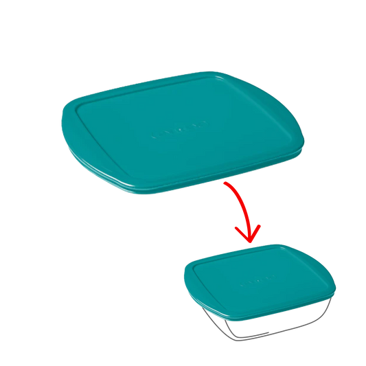 Cook&Store - Peacock green square replacement lid
