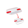 Cook&Heat - Rectangular replacement lid with steam valves