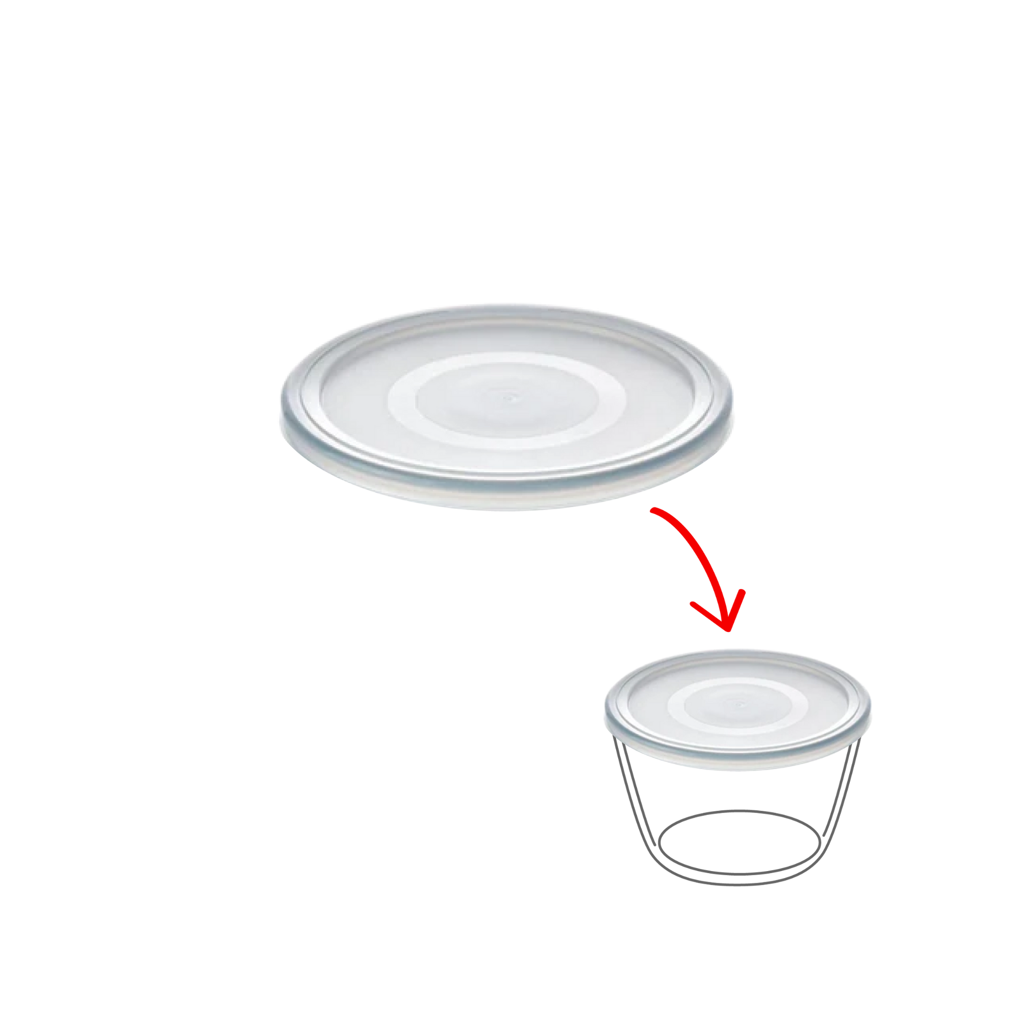 Cook&Freeze - Round replacement lid