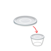 Cook&Freeze - Round replacement lid