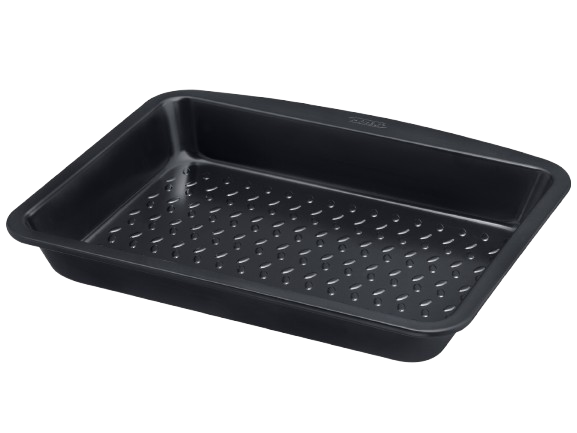 Rectangular metal oven dish with easy grip - GLIDE