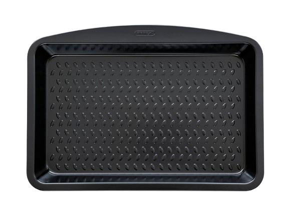 Rectangular metal oven dish with easy grip - GLIDE