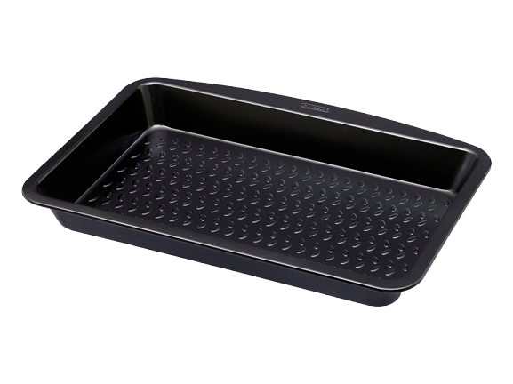 Rectangular metal oven dish with easy grip - GLIDE