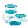 Set of 5 bowls with lid