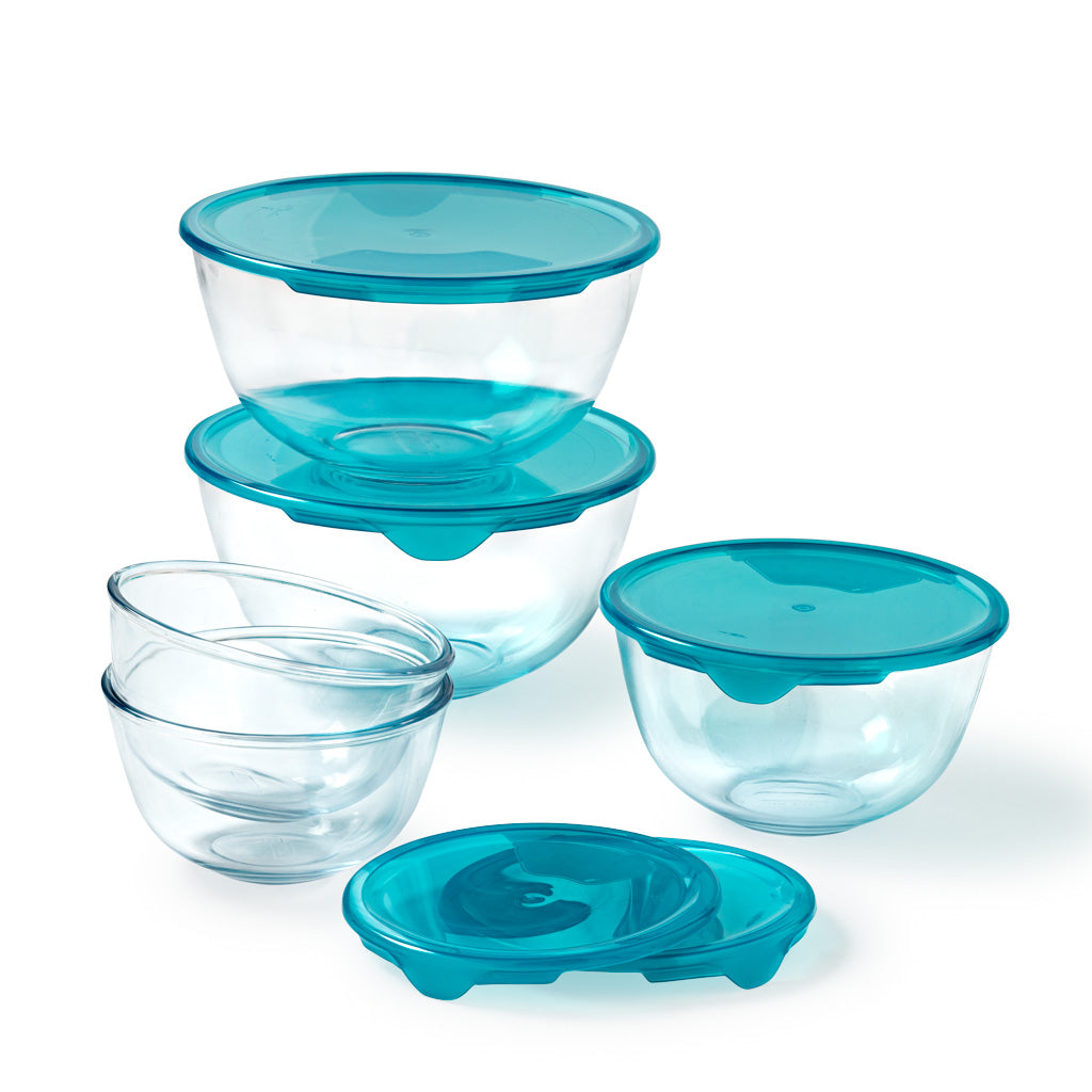 Set of 5 bowls with lid