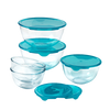 Set of 5 bowls with lid
