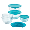 Set of 5 bowls with lid