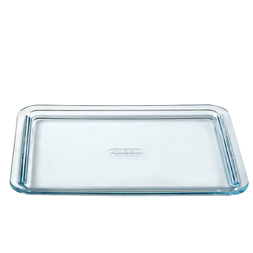 Mini multi-purpose glass oven tray 24 x 19 cm - unit and set