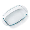 Replacement lid for rectangular glass casserole dish.