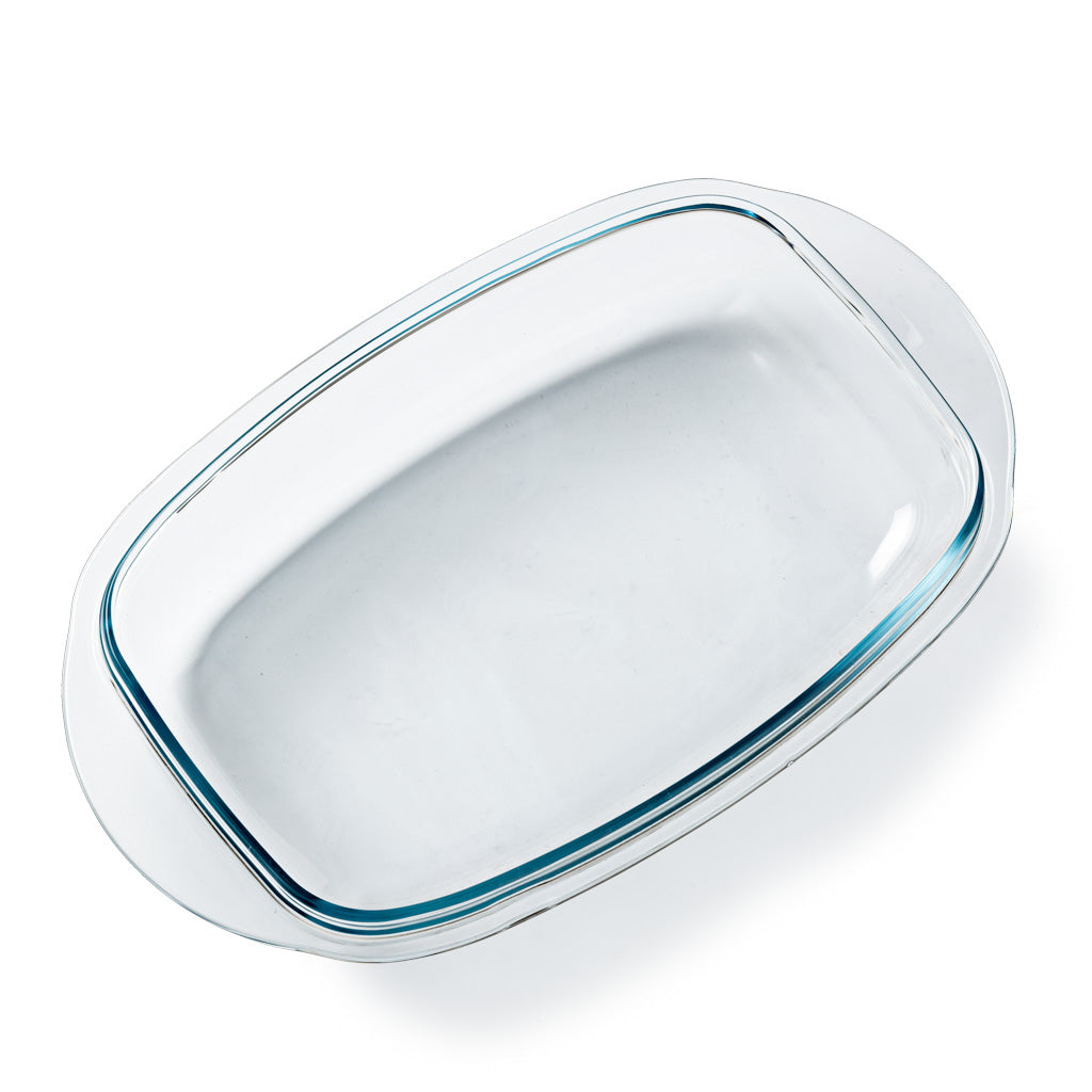 Replacement lid for rectangular glass casserole dish.