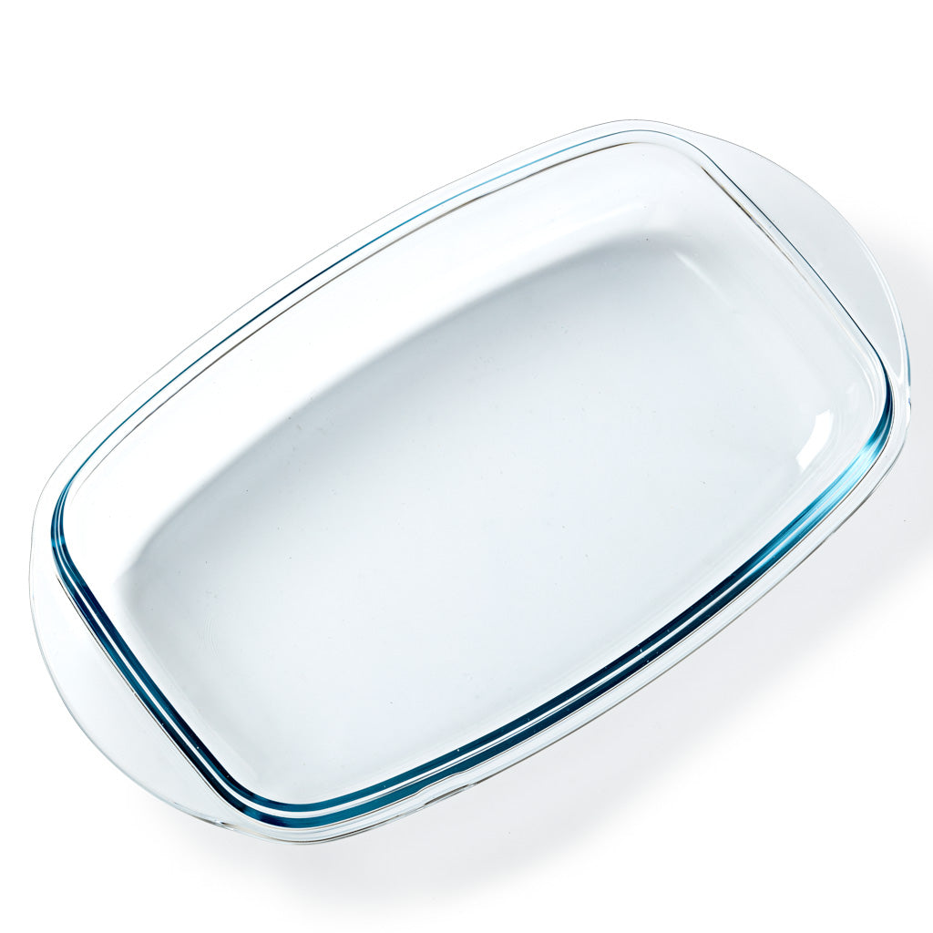 Replacement lid for rectangular glass casserole dish.