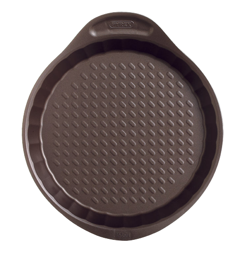 Metal tart tin with easy grip - asimetriA