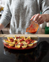Oval glass oven dish