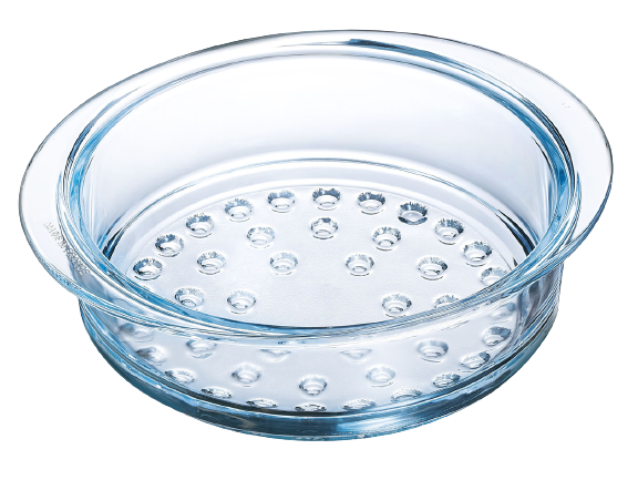 Glass steamer basket