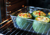 Zero Plastic - Set of 3 storage rectangular glass dish with glass lid 1.5L