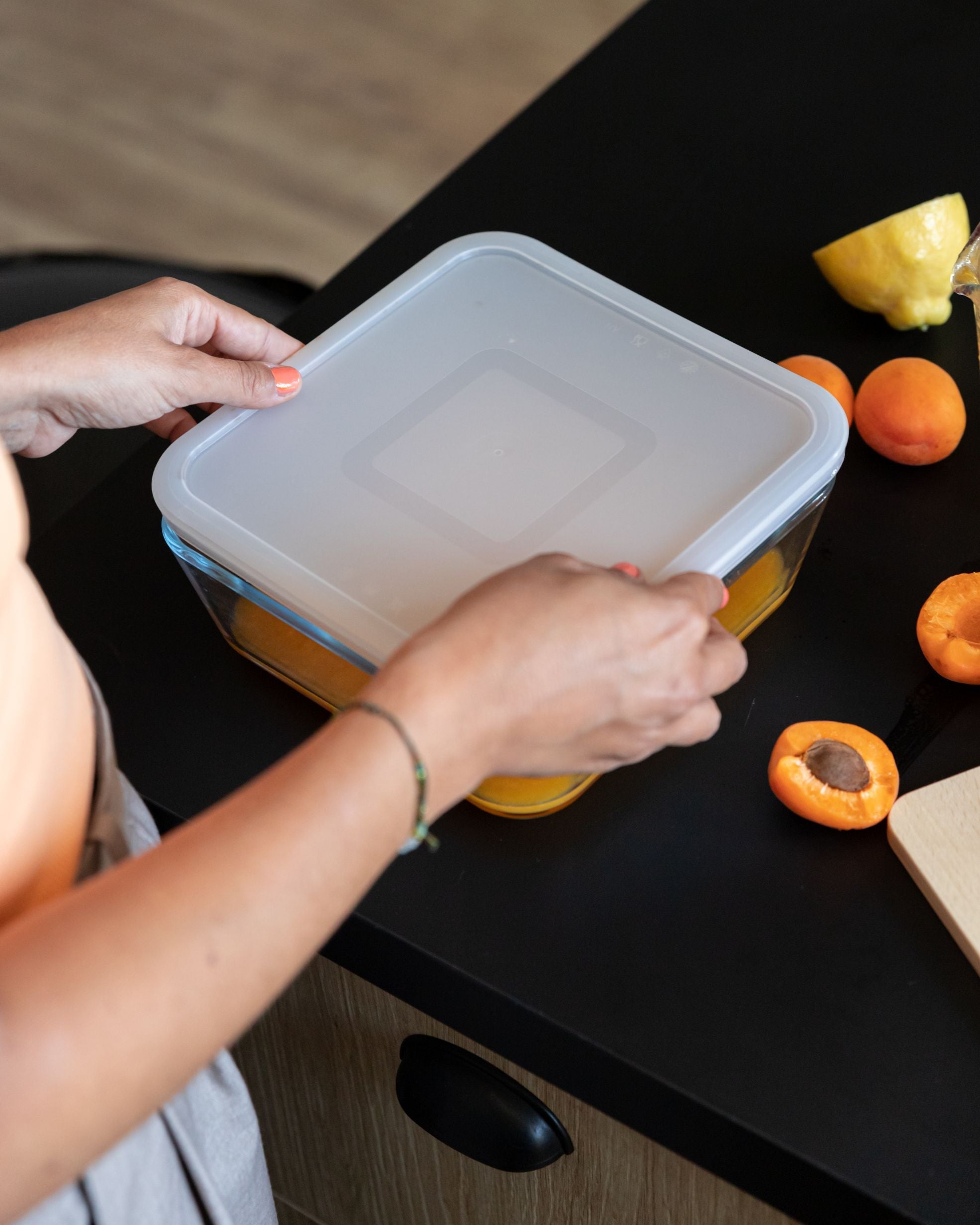 Cook & Freeze – Set of 4 glass freezer‑safe containers for batch cooking
