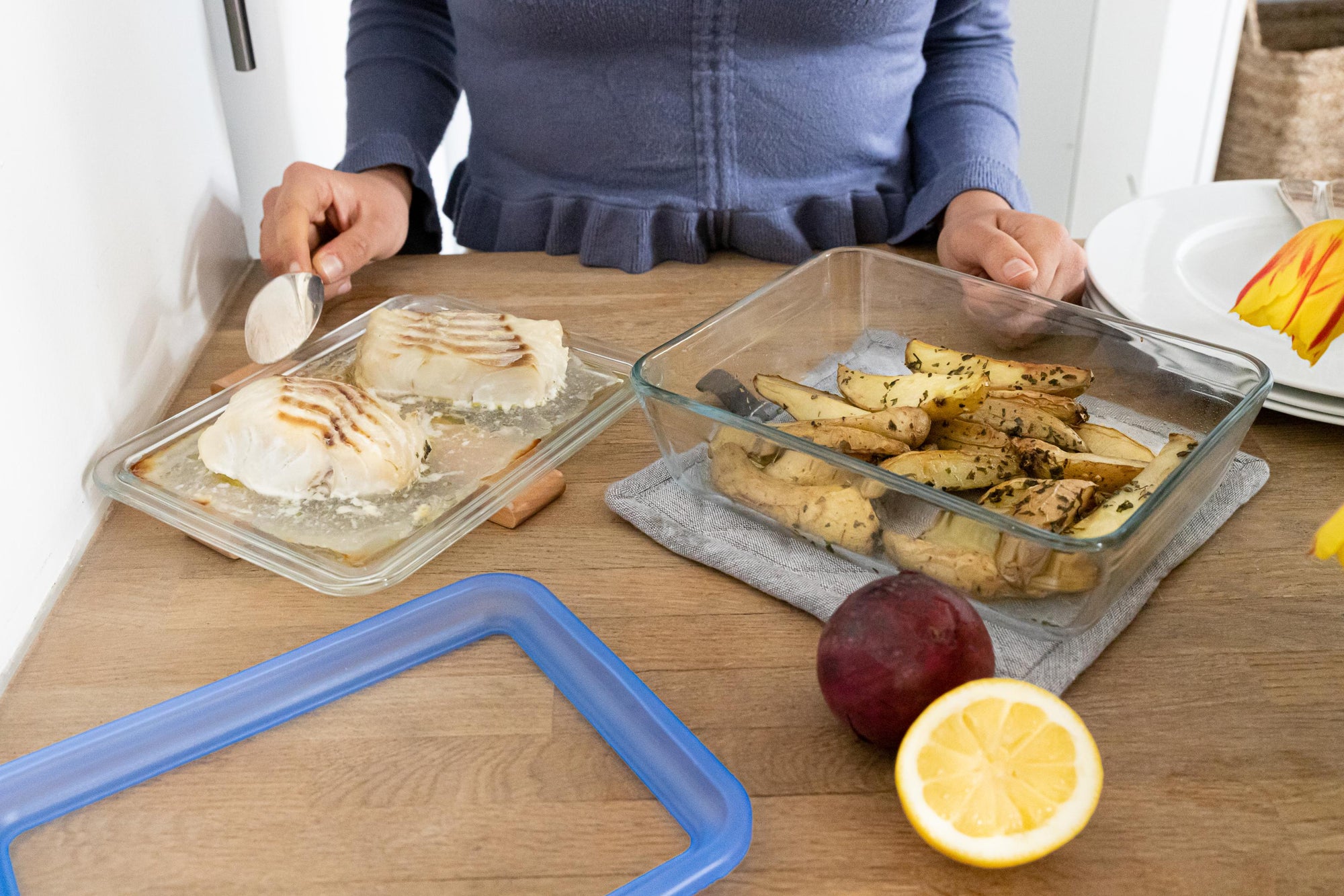Zero Plastic - Rectangular storage box 100% glass