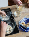 Square glass dish with waterproof lid - Cook & Go