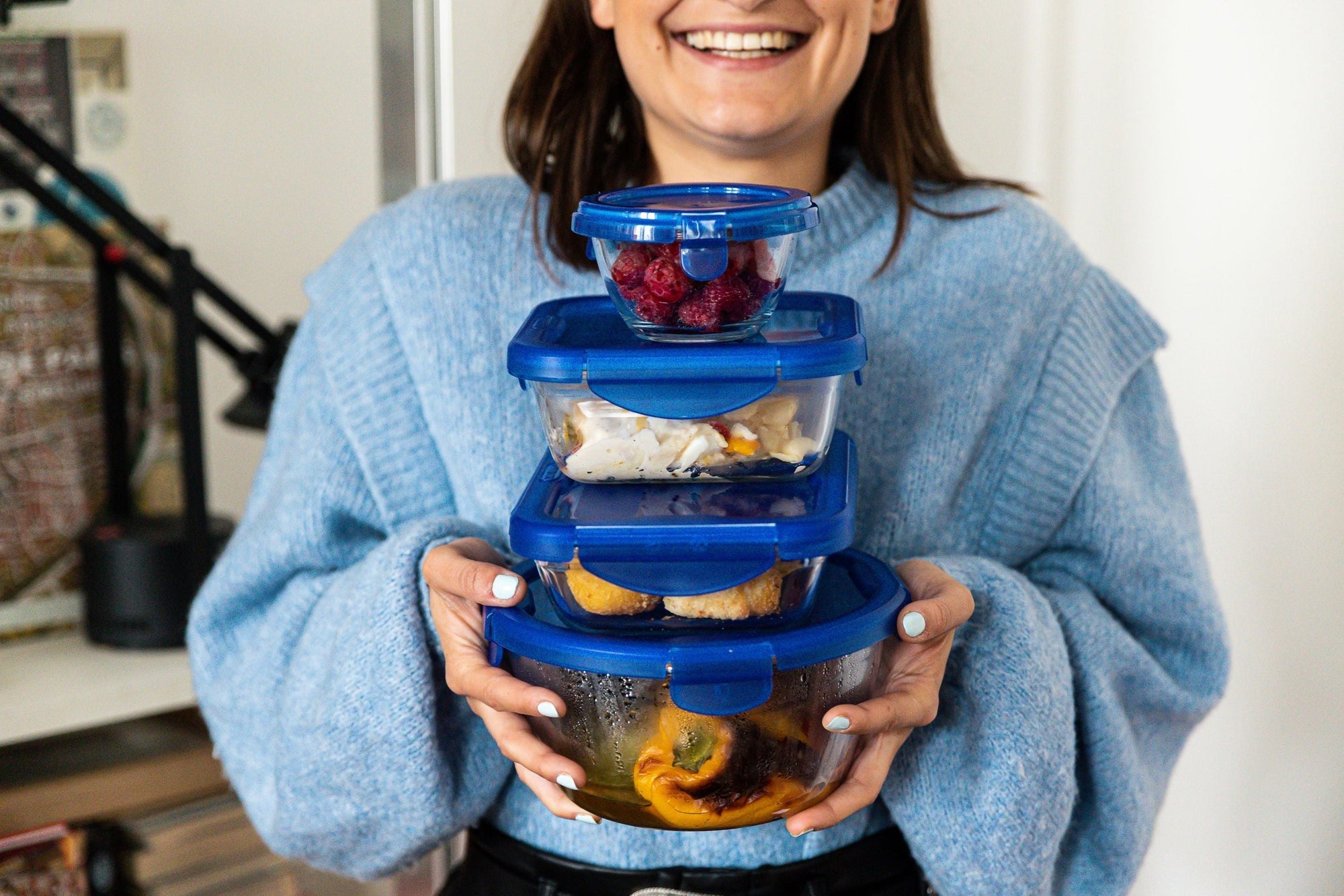 Square glass dish with waterproof lid - Cook & Go
