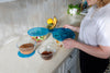 Prep&Store - Set of 3 glass mixing bowls with lid