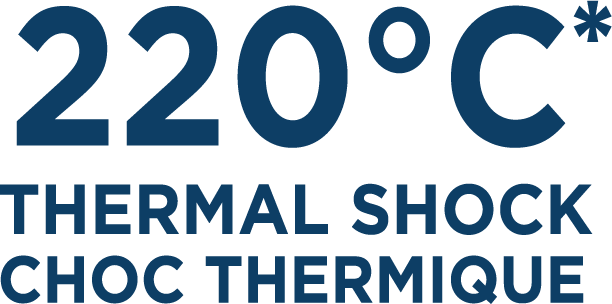 Strong thermal shock resistance