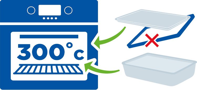 Oven safe (with lid without silicone seal)