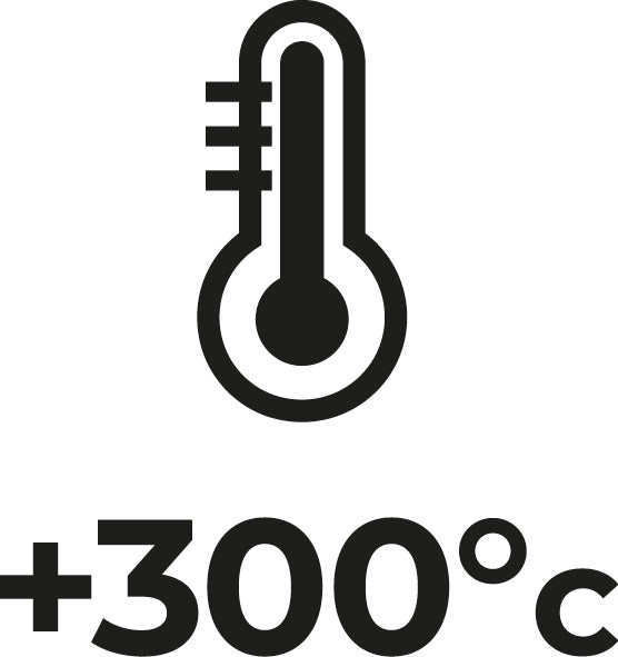 Maximum temperature: 300°C