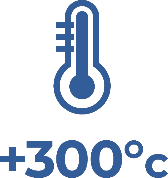 Maximum temperature: 300°C*