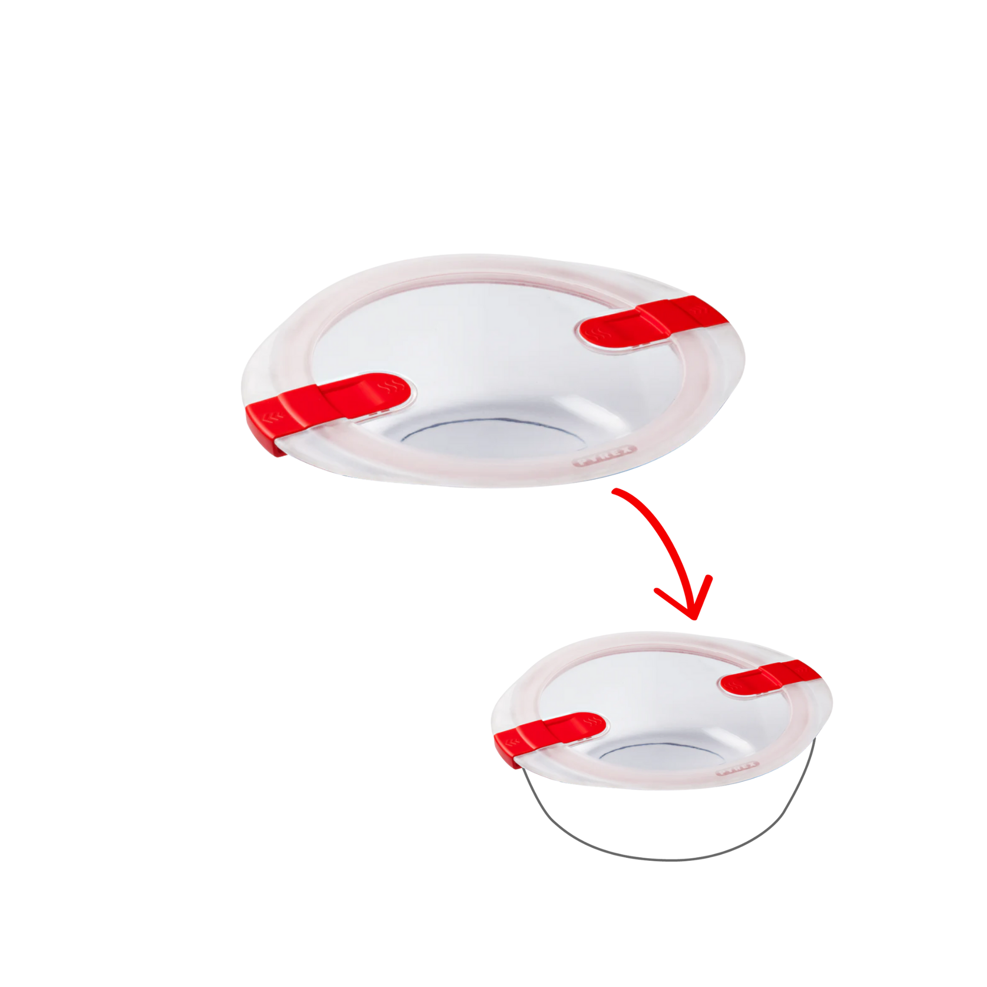 Cook&Heat - Round replacement lid with steam valves