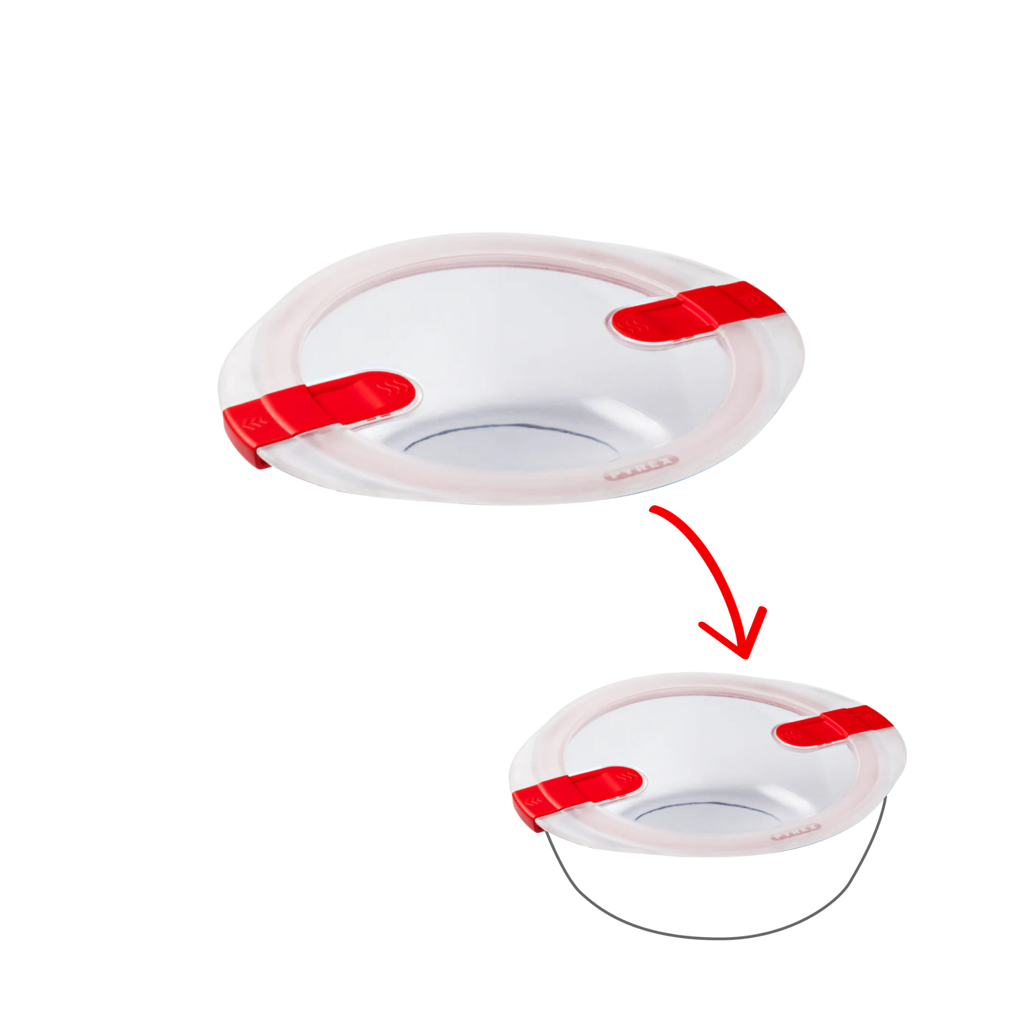 Cook&Heat - Round replacement lid with steam valves