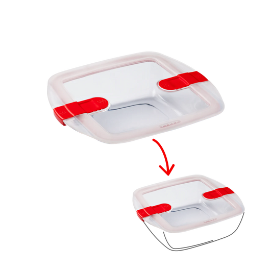 Cook&Heat - Square replacement lid with steam valves