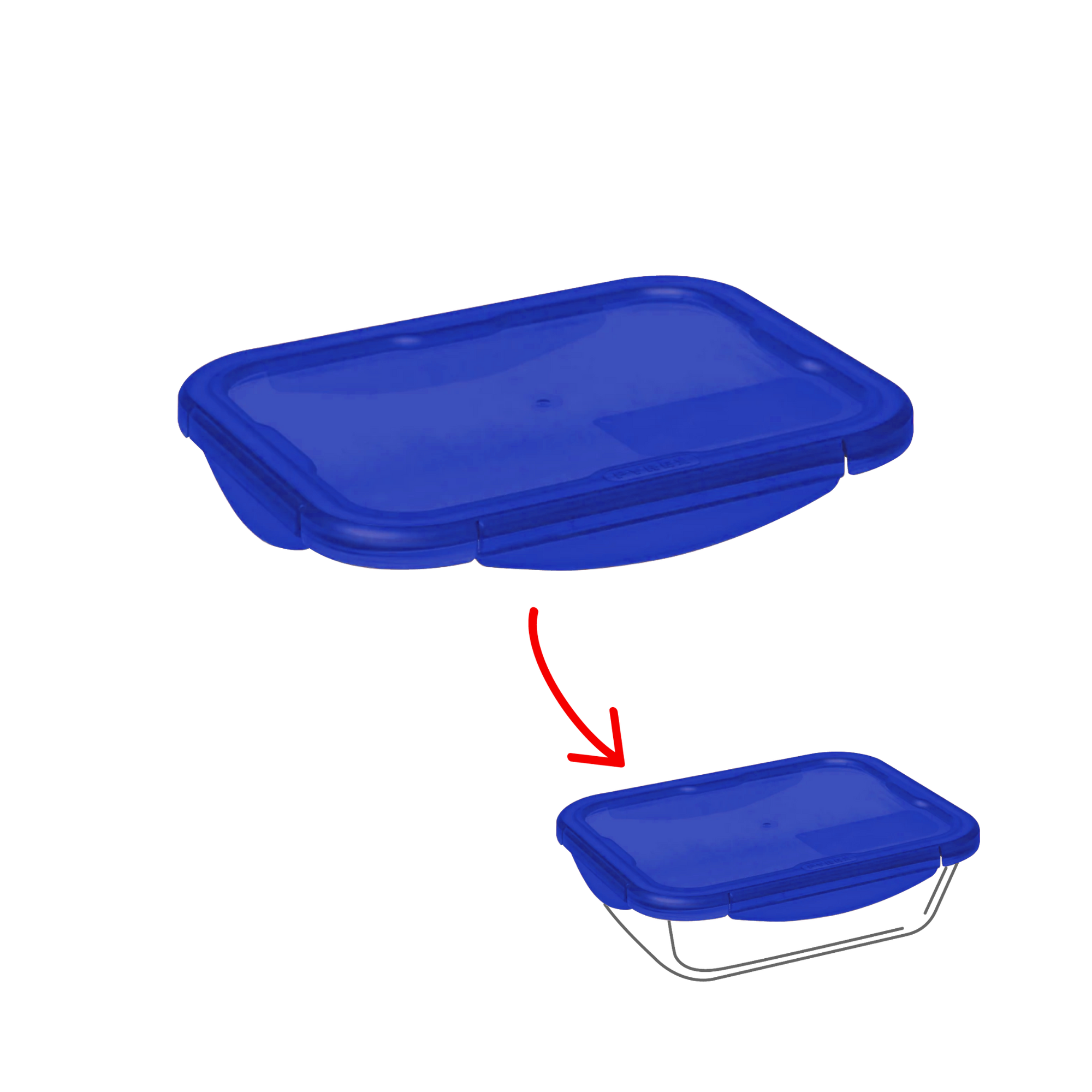 Cook&Go - Rectangular replacement lid