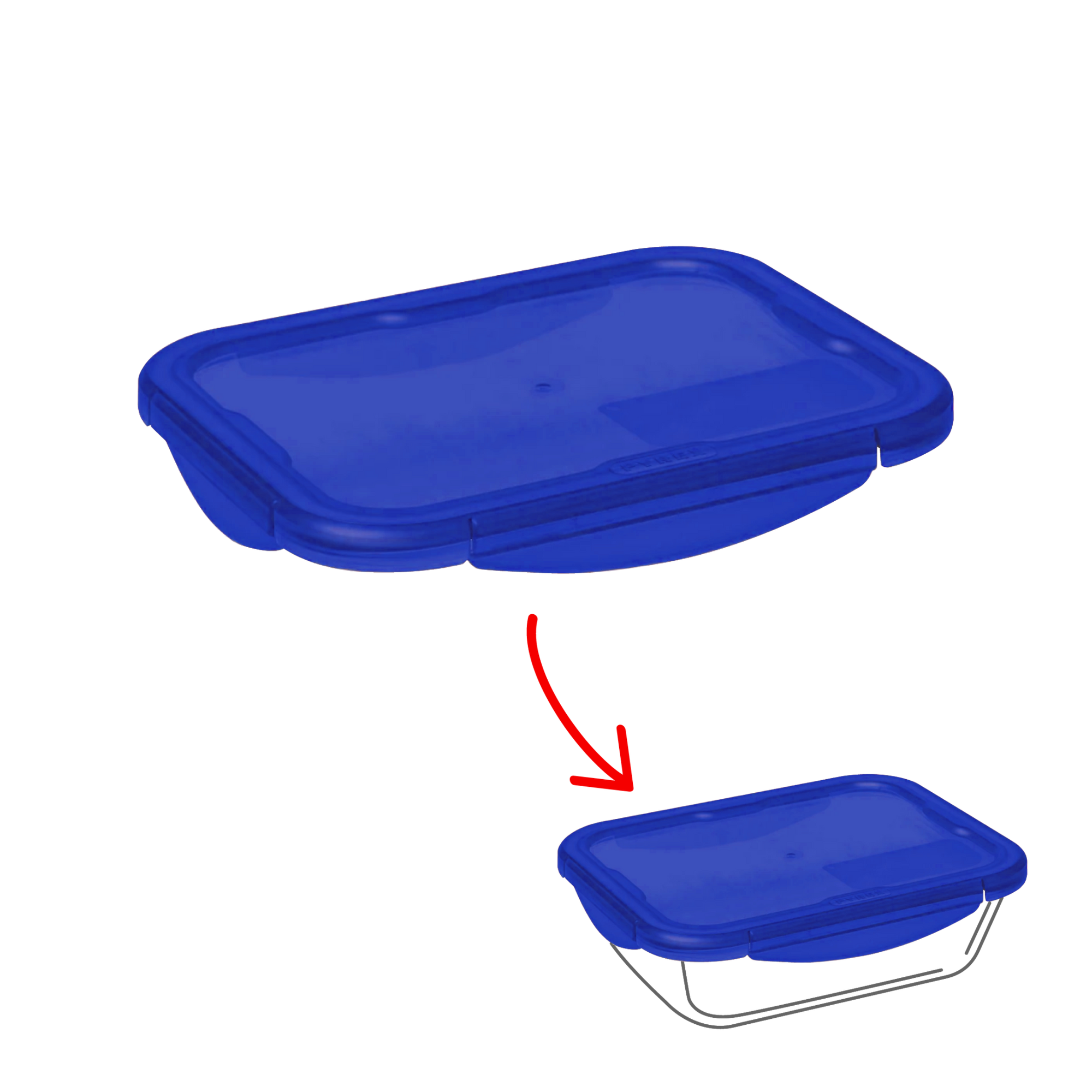 Cook&Go - Rectangular replacement lid