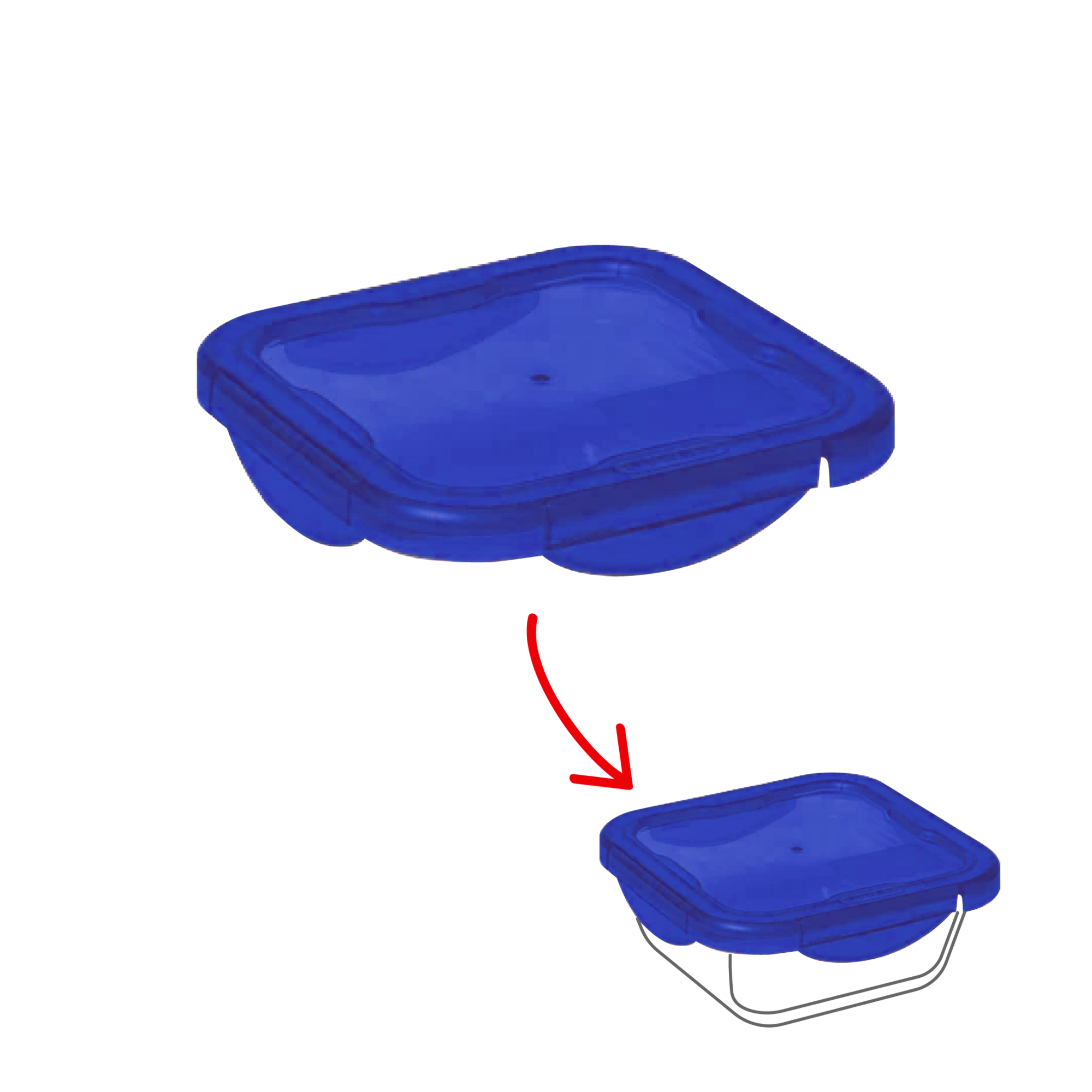 Cook&Go - Square replacement lid