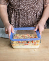 Zero Plastic - Set of 3 storage rectangular glass dish with glass lid 1.5L