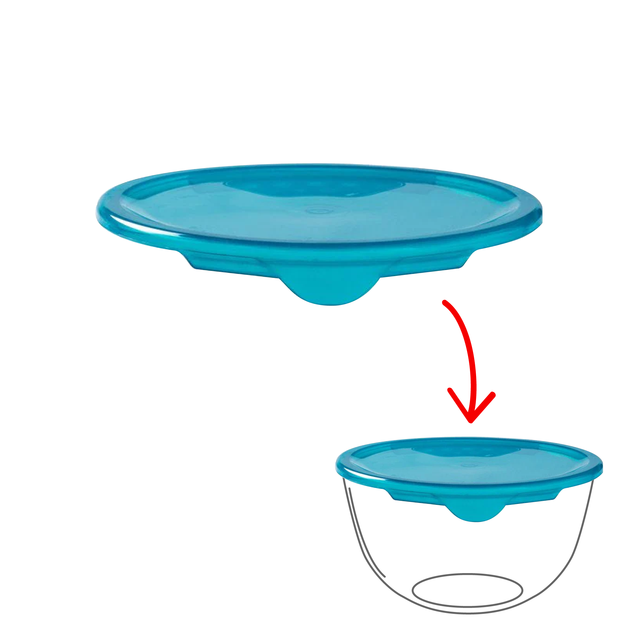 Prep & Store Round Replacement Lid