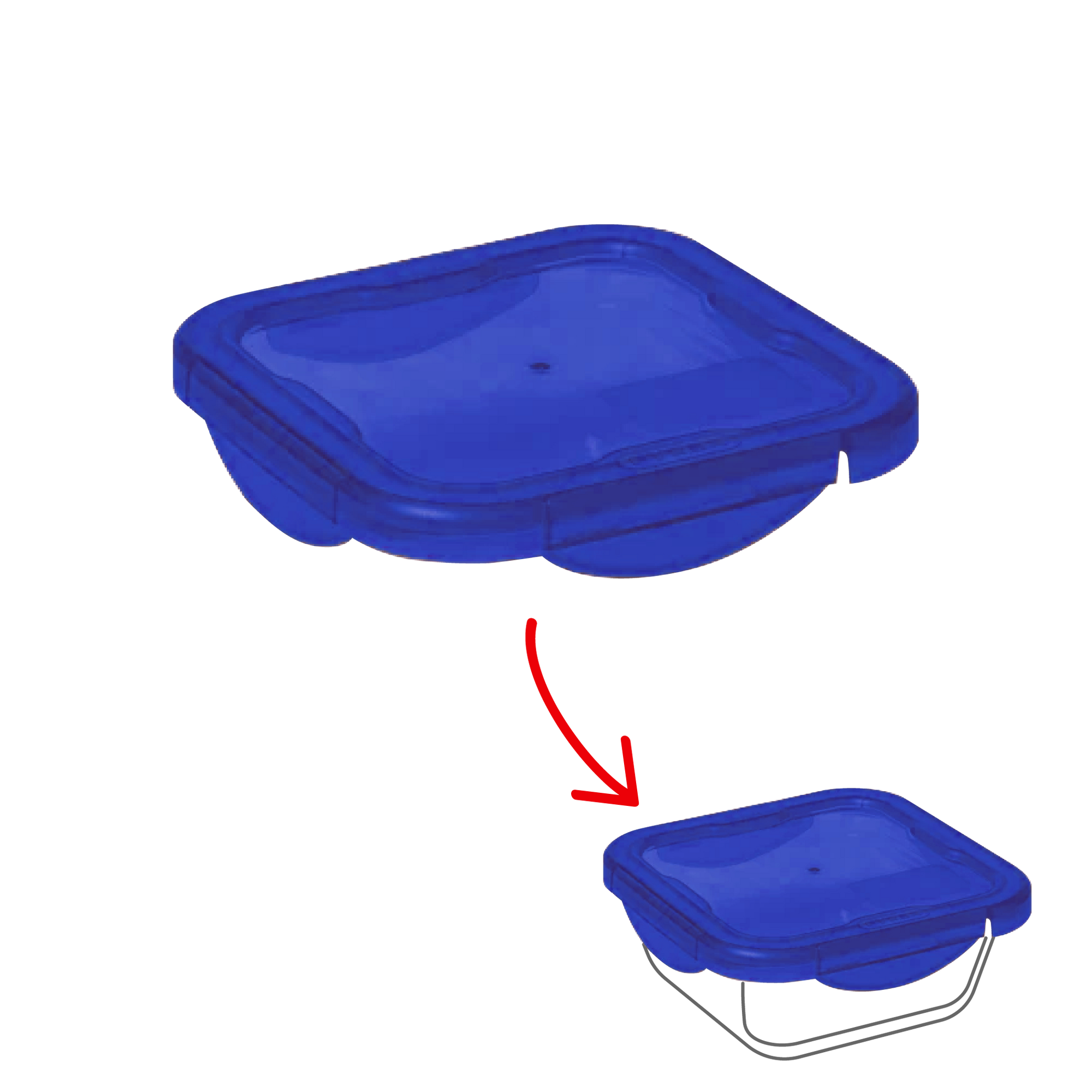 Cook&Go - Square replacement lid
