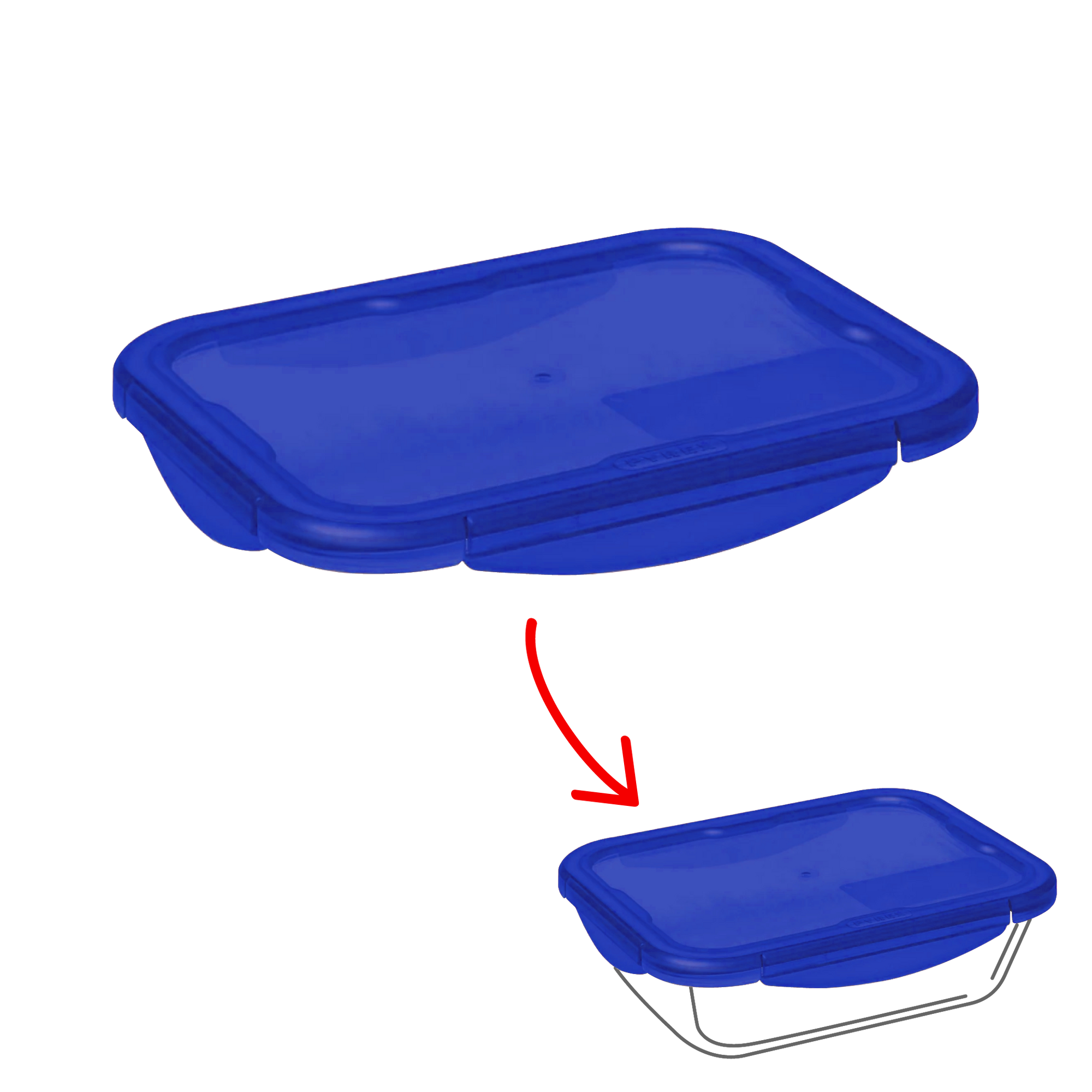 Cook&Go - Rectangular replacement lid