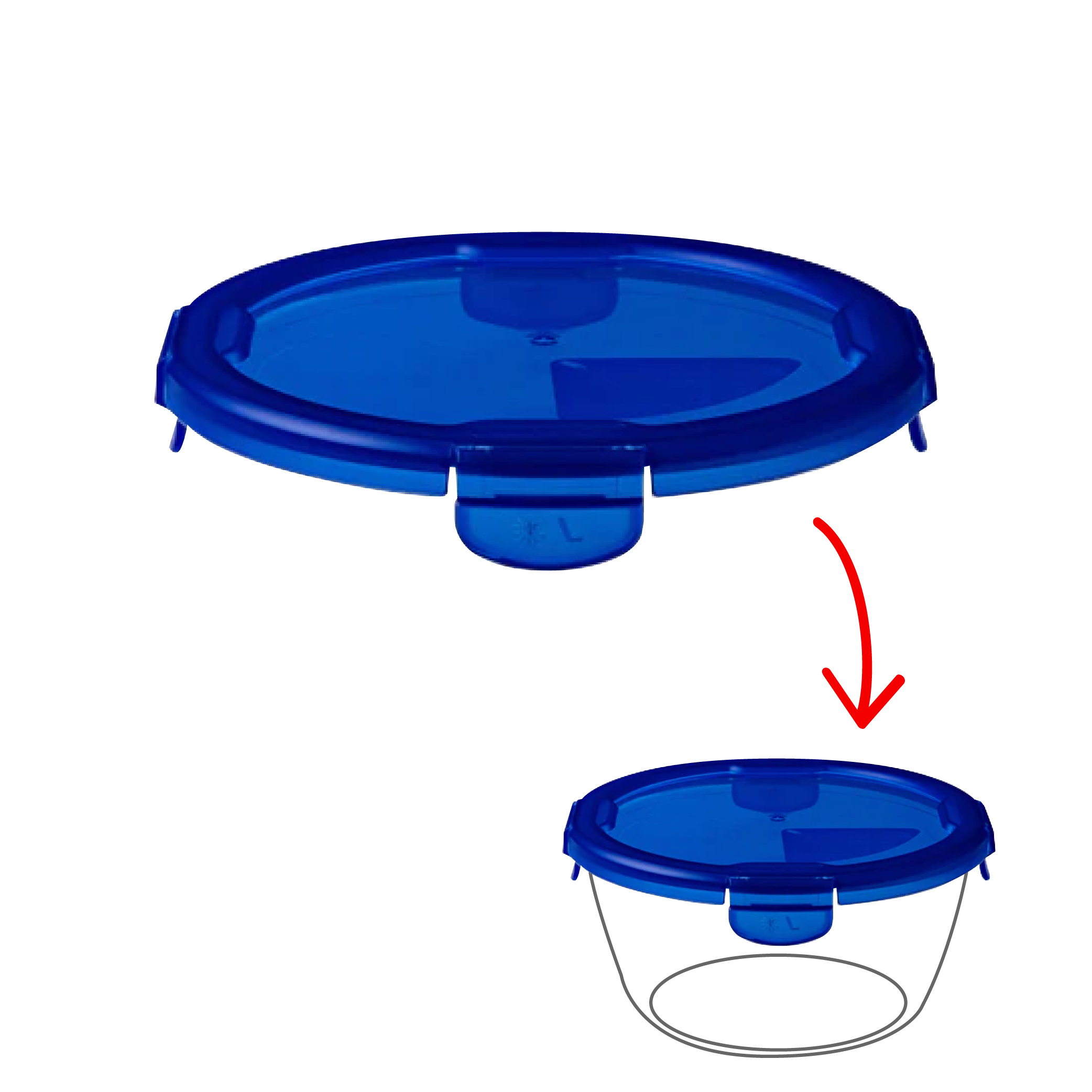 Cook&Go - Round replacement lid